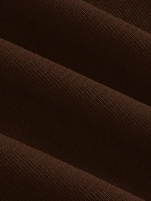 SHEIN EZwear عبوة من 2 قطعة تنورة قصيرة كاجوال متعددة الاستخدامات بلون موحد للنساء - بني - مشاهدة 6