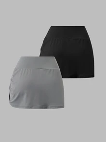 Velisys Velisys CourtClass Lady's Sport Athletic Low Waist Skirt, Suitable For Various Sports Such As Badminton, Tennis, And Running. Gym Golf Black Summer - Multicolor - View 2