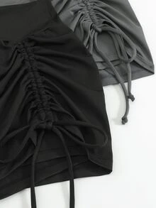 Velisys Velisys CourtClass Lady's Sport Athletic Low Waist Skirt, Suitable For Various Sports Such As Badminton, Tennis, And Running. Gym Golf Black Summer - Multicolor - View 7