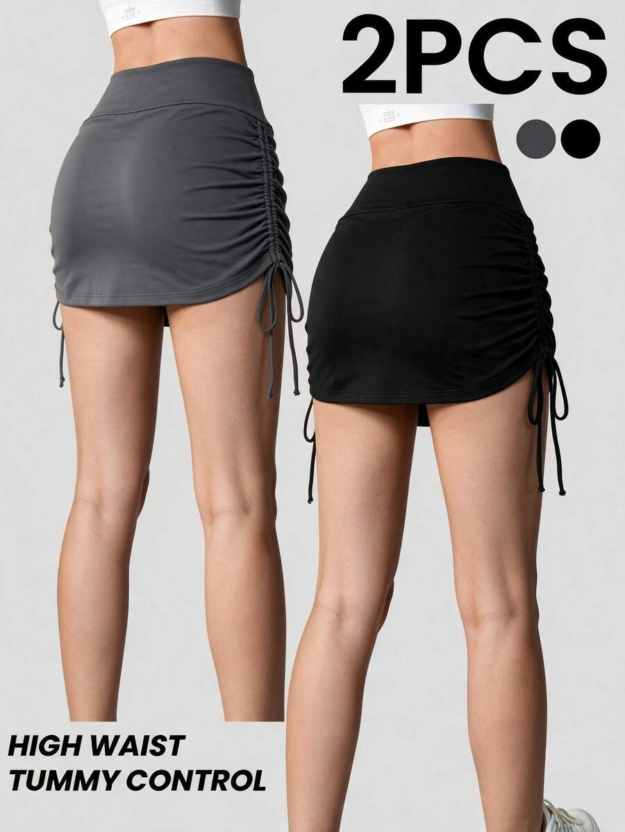 Velisys Velisys CourtClass Lady's Sport Athletic Low Waist Skirt, Suitable For Various Sports Such As Badminton, Tennis, And Running. Gym Golf Black Summer - Multicolor - View 1