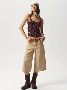 Bohemela Women's Summer Fashion Sequin Camisole - Brown - View 9