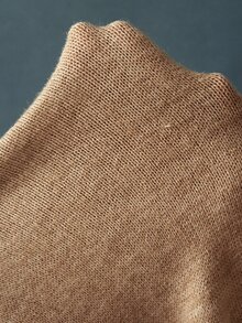 Bohemela Women's Solid Color Elastic Waist Wide Leg Loose Casual Knit Long Pants Lounge Shades Of Brown Autumn - Khaki - View 10