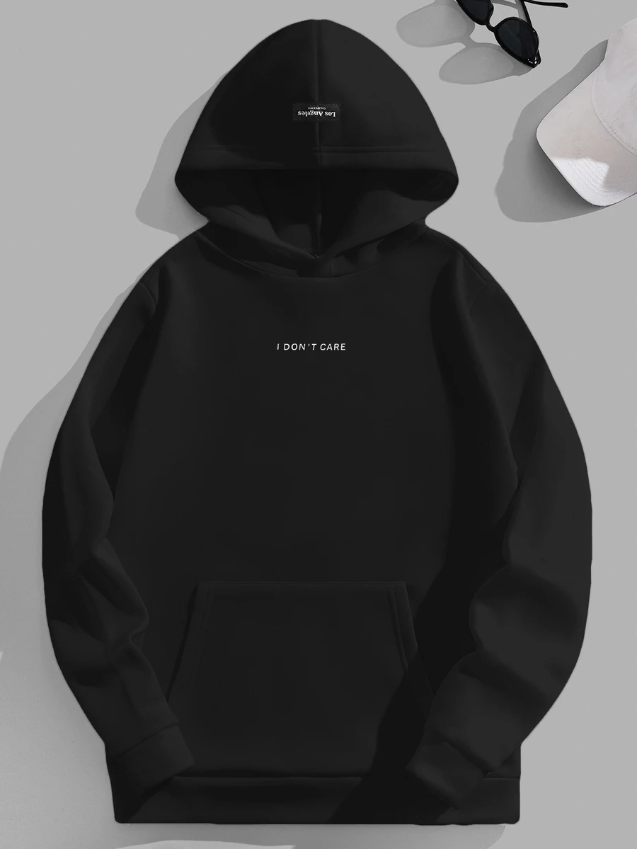 EASEVO Men's Casual Daily Wear Hooded Long Sleeve Sweatshirt Halloween Winter Party Autumn - Black - View 1