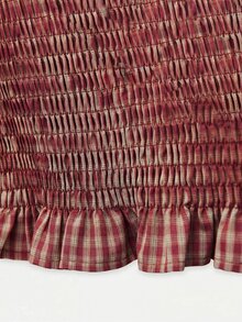 Nöista Multi-Colored Striped Puff Sleeve Top And Maxi Skirt Set. Resort, Holiday, Statement Style. Aesthetic Chic - Red - View 14