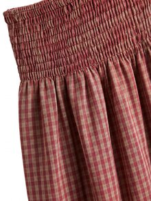 Nöista Multi-Colored Striped Puff Sleeve Top And Maxi Skirt Set. Resort, Holiday, Statement Style. Aesthetic Chic - Red - View 15