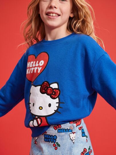 Maija Kids HELLO KITTY AND FRIENDS | SHEIN Maija Kids Kids Tween Girl Letter Cartoon Print Casual Everyday Long Sleeve Autumn Sweatshirt