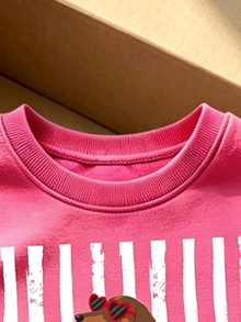 Young Girls Striped Sweatshirt Co-Ords, Fall, Autumn, School,Long Sleeve Tops Striped Pants Set,Dog Pattern 7th Birthday Pink Baby - Multicolor - View 5
