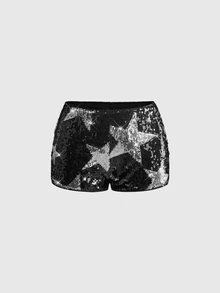 ROMWE Trash Punk 辣妹派對裝扮 音樂節新年派對穿搭 千禧 Y2K 風格 掛脖性感亮片十字吊墜 女款 2 件套 - 彩色 - 查看 5