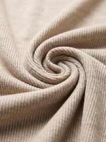 Balvessa Women's Solid Color Overlap V-Neck Button Design Casual Tank Top Brunch Tan Summer - Apricot - View 3
