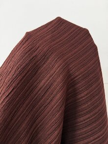 Solflare New F/W Plus Size Brown Irregular Textured Woven Drawstring Pocket Loose Pants For Outings, School, Home, Birthdays, Dates, Work & Casual Wear - Multicolor - View 6