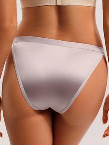 Barelissa 1pc Women's Solid Color Triangle Panties - Dusty Purple - View 2