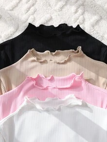 SHEIN 4件組青少年女孩T恤 - 彩色 - 查看 3