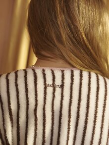 Aralina Sleepwear Women's Fluffy Fabric Contrast Bind Detail Soft Comfort Casual Home Fall Winter Robe - Coffee Brown - View 7