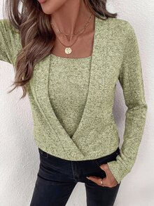 Editum Women's Fashion Design Long Sleeve Sweatshirt Street Style Casual Versatile City Break Office Brunch Everyday Light Grey Autumn Autumn - Apricot - View 4