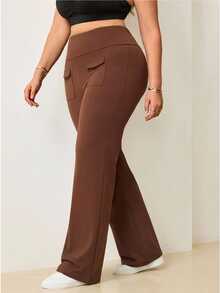 Easithlete Easithlete 2026 New Comfortable 4-Way Stretch Plus Size Women's Sports Leggings Long Pants Workout Gym Brown Summer Alternative Kawaii - Multicolor - View 4