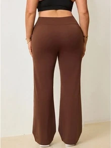 Easithlete Easithlete 2026 New Comfortable 4-Way Stretch Plus Size Women's Sports Leggings Long Pants Workout Gym Brown Summer Alternative Kawaii - Multicolor - View 5