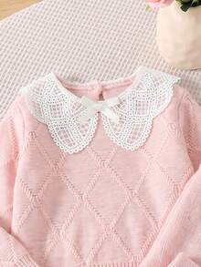 SHEIN Young Girls Sweater Co-Ords - Pink - View 5