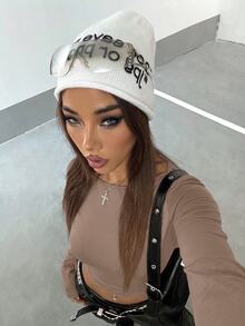 StreetHx 休閒百搭女款秋季舒適柔軟長袖T恤 - 咖啡棕 - 查看 6