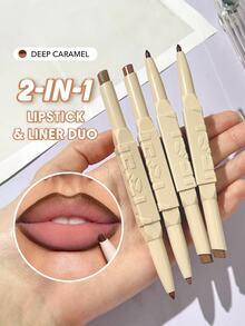 SHEGLAM Glam 101 唇膏與唇線筆組-Deep Caramel 品牌美妝化妝品 適合女士與女孩 - Deep Caramel - 查看 11