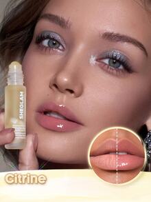 SHEGLAM Crystal Intentions Protection Mantra زيت شفاه بالرول-Citrine ماركة تجميل ومكياج للنساء والفتيات - السترين - مشاهدة 2