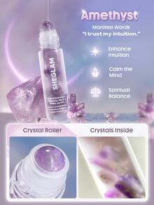 SHEGLAM Crystal Intentions Protection Mantra زيت شفاه بالرول-Amethyst ماركة تجميل ومكياج للنساء والفتيات - جمشت - مشاهدة 3