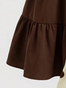 SHEIN 少女洋裝，休閒可愛復古波點，秋季開學穿搭，適合戶外運動與日常舒適穿著 - 彩色 - 查看 6