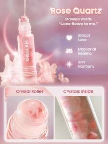 SHEGLAM Crystal Intentions Protection Mantra 滾珠唇油-Rose Quartz 品牌美妝化妝品 適合女士與女孩 - 粉水晶 - 查看 3