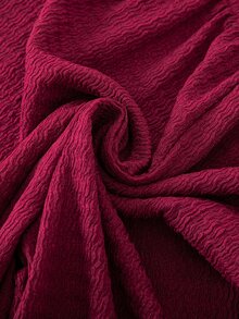 SHEIN Tween Girls Fall Tops 2 Pieces Set Casual, Knit, Back To School, Vintage, Slim, Fall Clothes, Fall, Holiday Outfits - Burgundy - View 6