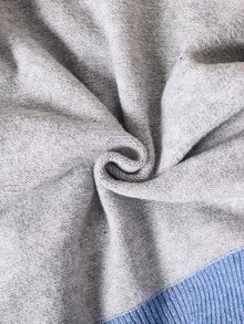 SHEIN Cardigan Rajut Pas Badan Bermotif Polkadot Warna-warni, Modis, Serbaguna, Kasual, dan Kontras untuk Remaja Perempuan di Musim Gugur/Dingin. - Grey - View 5