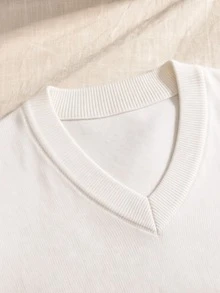 Sweater Anak Perempuan dengan Pita di Bagian Depan dan Hem Peplum - Krem - View 7