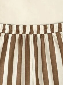 Selamara Women's Striped Pocket Loose Casual Tapered Long Pants - Multicolor - View 3