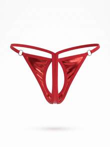 DrisQ DrisQ Men's Solid Color Hollow Design Sexy Underwear - Red - View 6