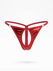 DrisQ DrisQ Men's Solid Color Hollow Design Sexy Underwear - Red - View 5