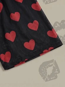 Betty Boop x SHEIN 女款卡通印花時尚度假上衣 - 彩色 - 查看 7