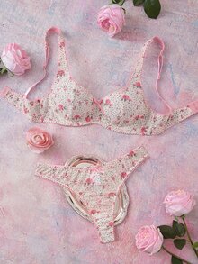 Elorette Women Bra And Panty Sets - Pink - View 6