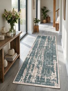 Digitally Printed Non-Slip Washable Runner And Area Rug Suitable For Living Room, Outdoor, Kitchen, Bedroom Carpet, Modern Design | Modern, Scandinavian, Bohemian And Classic Styles | 100% Polyester - Beige - View 5