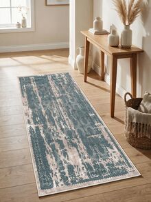 Digitally Printed Non-Slip Washable Runner And Area Rug Suitable For Living Room, Outdoor, Kitchen, Bedroom Carpet, Modern Design | Modern, Scandinavian, Bohemian And Classic Styles | 100% Polyester - Beige - View 7