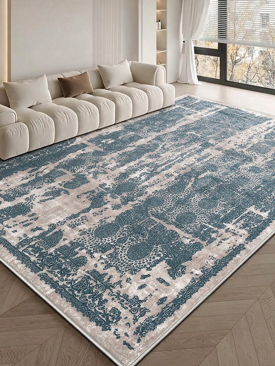 Digitally Printed Non-Slip Washable Runner And Area Rug Suitable For Living Room, Outdoor, Kitchen, Bedroom Carpet, Modern Design | Modern, Scandinavian, Bohemian And Classic Styles | 100% Polyester - Beige - View 1