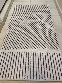 Digitally Printed Non-Slip Washable Runner And Area Rug Living Room, Kitchen, Bedroom, Outdoor Carpet, Modern Design | Modern, Scandinavian, Bohemian And Classic Styles | 100% Polyester - Grey - View 5