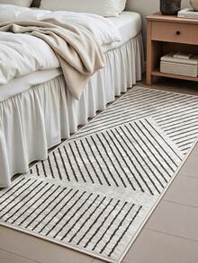 Digitally Printed Non-Slip Washable Runner And Area Rug Living Room, Kitchen, Bedroom, Outdoor Carpet, Modern Design | Modern, Scandinavian, Bohemian And Classic Styles | 100% Polyester - Grey - View 7
