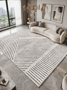 Digitally Printed Non-Slip Washable Runner And Area Rug Living Room, Kitchen, Bedroom, Outdoor Carpet, Modern Design | Modern, Scandinavian, Bohemian And Classic Styles | 100% Polyester - Grey - View 6