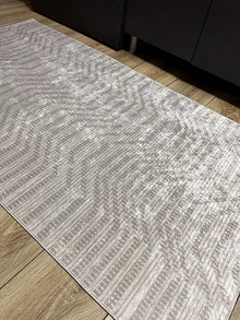 Digitally Printed Non-Slip Washable Runner And Area Rug Living Room, Kitchen, Bedroom, Outdoor Carpet, Modern Design | Modern, Scandinavian, Bohemian And Classic Styles | 100% Polyester - Creamy White - View 4