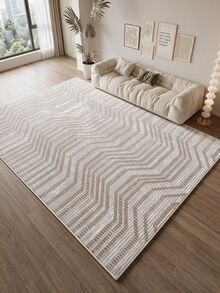 Digitally Printed Non-Slip Washable Runner And Area Rug Living Room, Kitchen, Bedroom, Outdoor Carpet, Modern Design | Modern, Scandinavian, Bohemian And Classic Styles | 100% Polyester - Creamy White - View 5