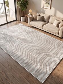 Digitally Printed Non-Slip Washable Runner And Area Rug Living Room, Kitchen, Bedroom, Outdoor Carpet, Modern Design | Modern, Scandinavian, Bohemian And Classic Styles | 100% Polyester - Creamy White - View 6