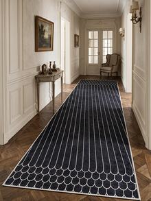 Digitally Printed Non-Slip Washable Runner And Area Rug Living Room, Kitchen, Bedroom, Outdoor Carpet, Modern Design | Modern, Scandinavian, Bohemian And Classic Styles | 100% Polyester - Light Grey - View 8