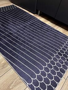Digitally Printed Non-Slip Washable Runner And Area Rug Living Room, Kitchen, Bedroom, Outdoor Carpet, Modern Design | Modern, Scandinavian, Bohemian And Classic Styles | 100% Polyester - Light Grey - View 5