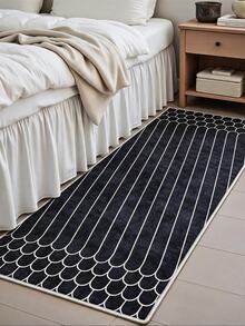Digitally Printed Non-Slip Washable Runner And Area Rug Living Room, Kitchen, Bedroom, Outdoor Carpet, Modern Design | Modern, Scandinavian, Bohemian And Classic Styles | 100% Polyester - Light Grey - View 9