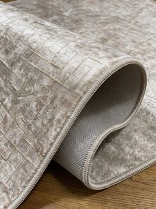 Digitally Printed Non-Slip Washable And Area Rug Suitable For Living Room, Bedroom, Outdoor, Kitchen Carpet, Modern Design | Modern, Scandinavian, Bohemian And Classic Styles | 100% Polyester - Beige - View 5