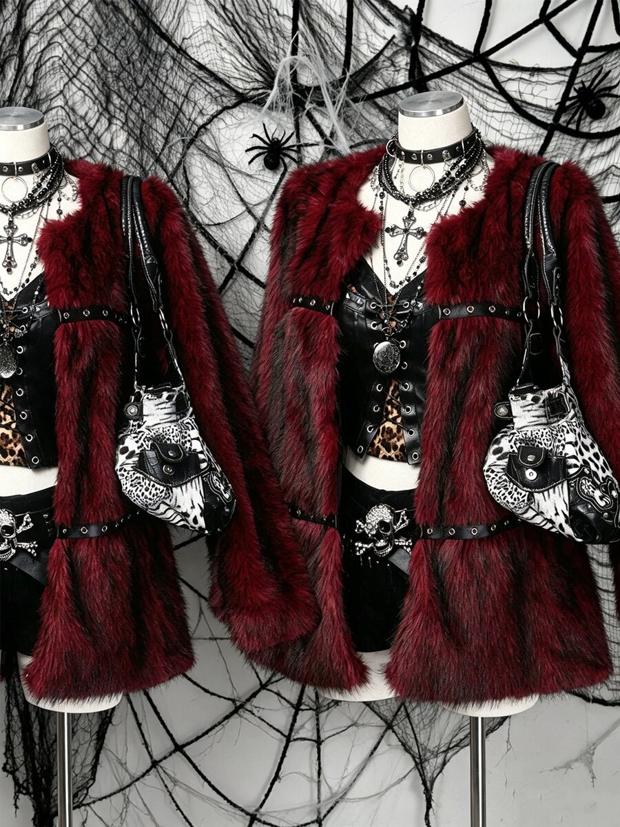 Sunspun Cool Subculture Hot Girl Halloween Heavy-Duty Niche Dark Gothic ...