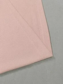 SHEIN Rhythm Era 休閒百搭大尺碼黑色前胸字母印花運動上衣 - 粉色 - 查看 5